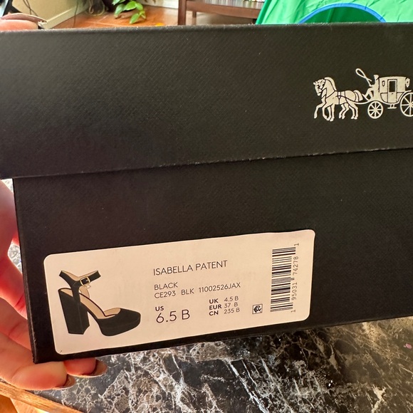 Coach Isabella Ankle-Strap Platform Block-Heel Pumps - Picture 16 of 16